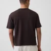 Crop-T-shirt voor volwassenen van zwaar katoen