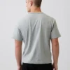 Crop-T-shirt voor volwassenen van zwaar katoen