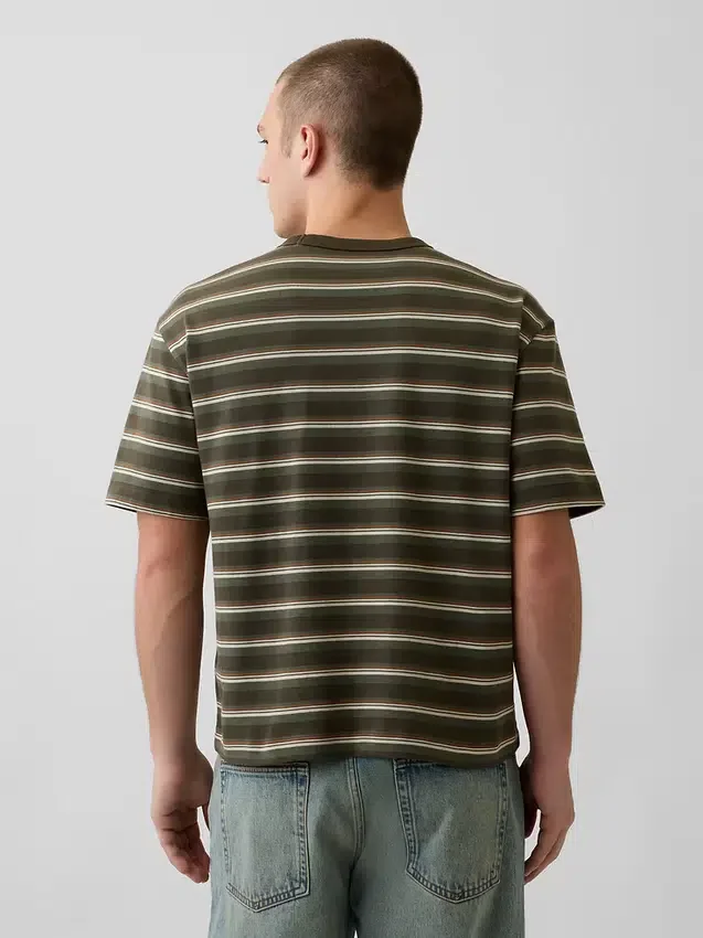 Crop-T-shirt voor volwassenen van zwaar katoen