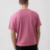 Crop-T-shirt voor volwassenen van zwaar katoen