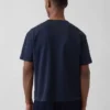 Crop-T-shirt voor volwassenen van zwaar katoen