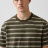 Crop-T-shirt voor volwassenen van zwaar katoen