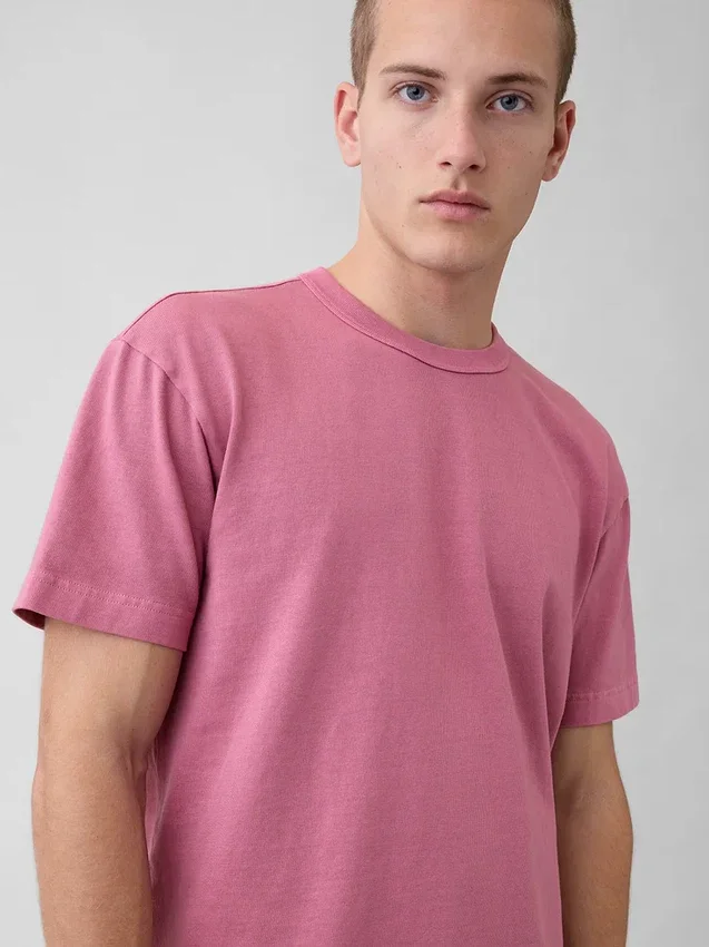 Crop-T-shirt voor volwassenen van zwaar katoen