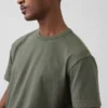 Crop-T-shirt voor volwassenen van zwaar katoen