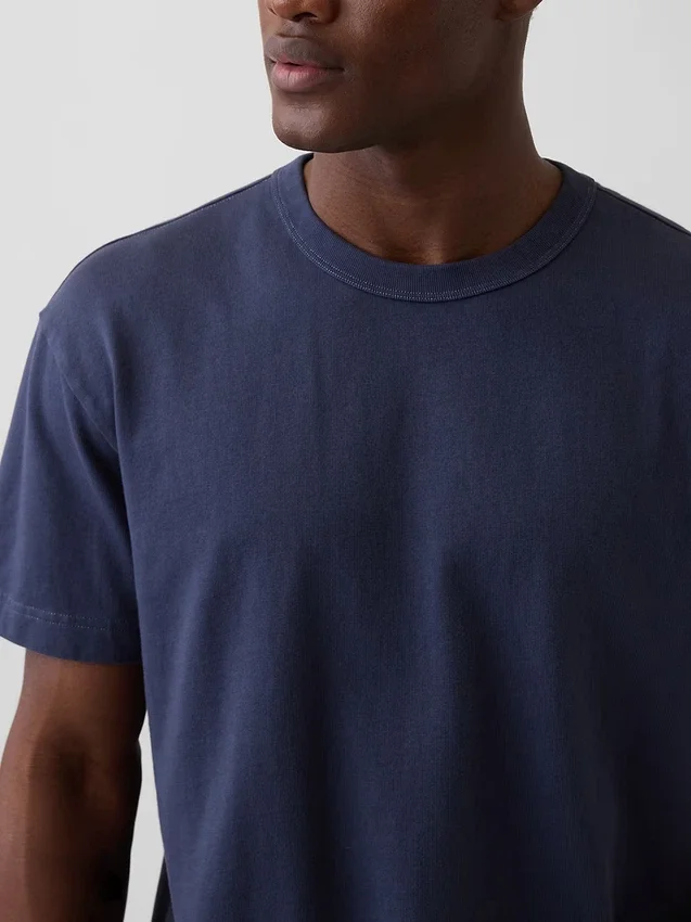 Crop-T-shirt voor volwassenen van zwaar katoen