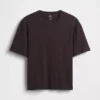 Crop-T-shirt voor volwassenen van zwaar katoen