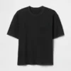 Crop-T-shirt voor volwassenen van zwaar katoen