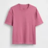 Crop-T-shirt voor volwassenen van zwaar katoen