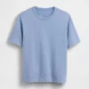 Crop-T-shirt voor volwassenen van zwaar katoen