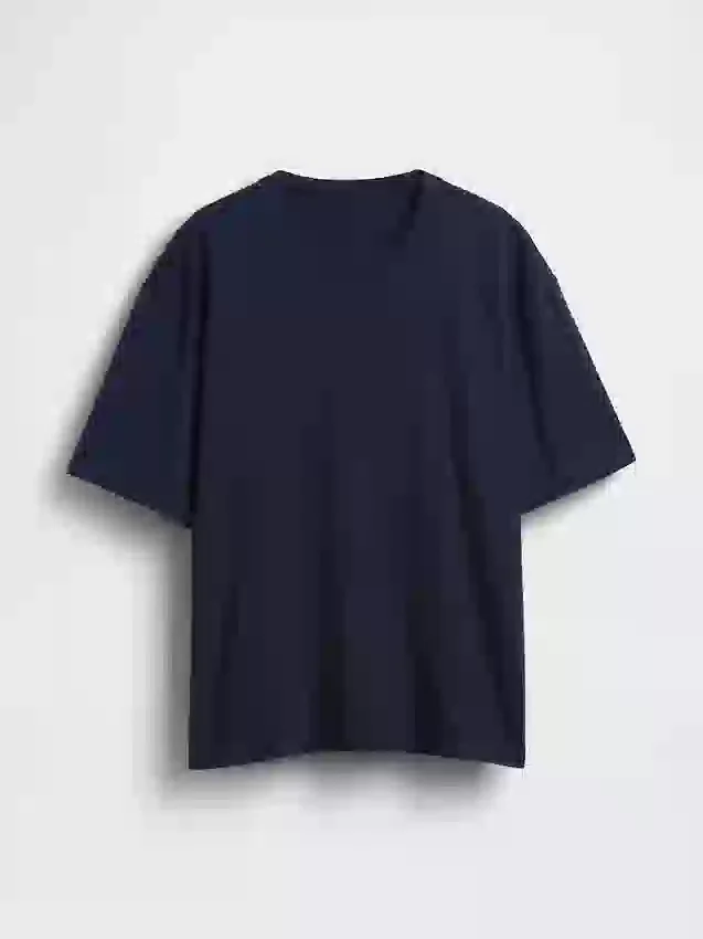 Crop-T-shirt voor volwassenen van zwaar katoen