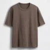 Crop-T-shirt voor volwassenen van zwaar katoen