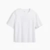 Crop-T-shirt voor volwassenen van zwaar katoen
