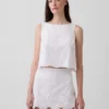 Crop-top met oogjes