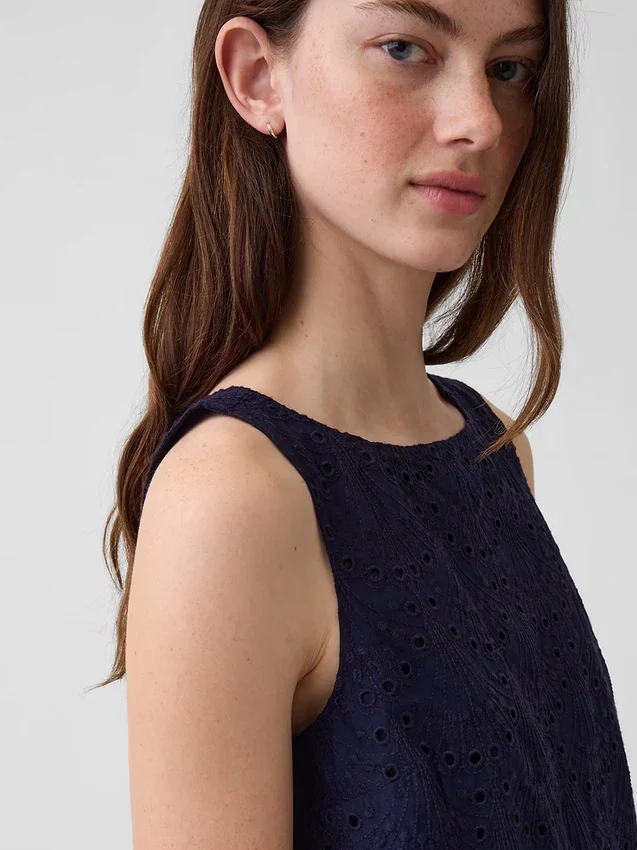 Crop-top met oogjes