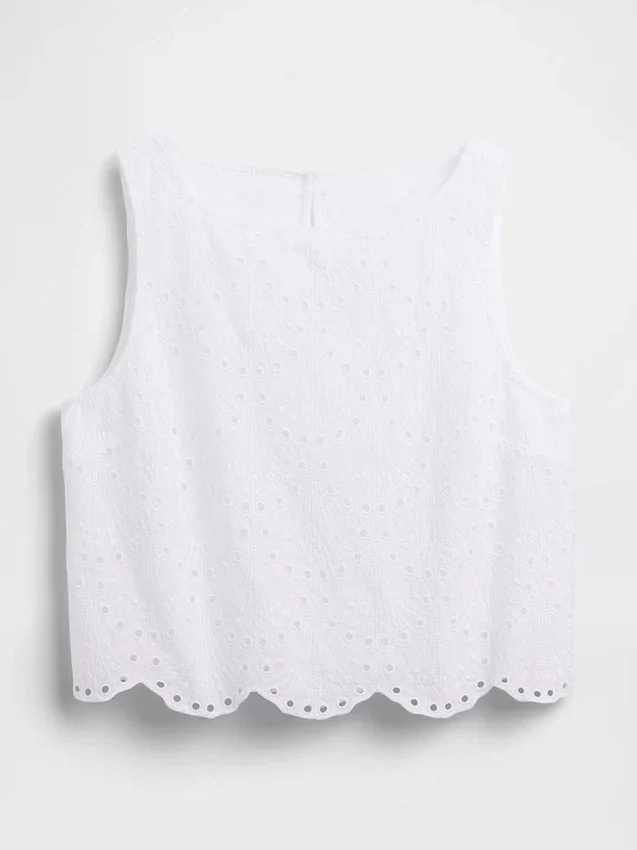 Crop-top met oogjes