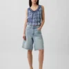 Crop-top met peplum en strik aan de voorkant