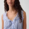 Crop-top met peplum en strik aan de voorkant