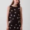 Crop-top van linnenmix