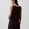 Crop-top van linnenmix