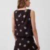 Crop-top van linnenmix