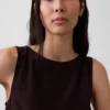 Crop-top van linnenmix