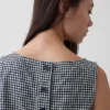 Crop-top van linnenmix