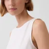 Crop-top van linnenmix