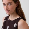 Crop-top van linnenmix