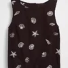Crop-top van linnenmix