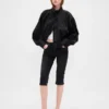 Cropped capri-Jeans met hoge taille