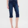 Cropped capri-Jeans met hoge taille