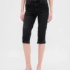 Cropped capri-Jeans met hoge taille