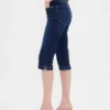 Cropped capri-Jeans met hoge taille
