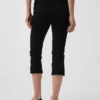 Cropped capri-Jeans met hoge taille