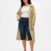 Cropped capri-Jeans met hoge taille