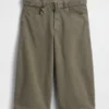 Culotte-broek met middelhoge taille en riem