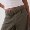 Culotte-broek met middelhoge taille en riem