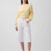 Culotte-Jeans met hoge taille