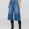 Culotte-Jeans met hoge taille