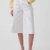 Culotte-Jeans met hoge taille