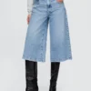 Culotte-Jeans met hoge taille