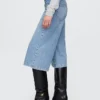 Culotte-Jeans met hoge taille