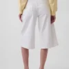 Culotte-Jeans met hoge taille