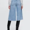 Culotte-Jeans met hoge taille