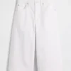Culotte-Jeans met hoge taille