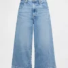 Culotte-Jeans met hoge taille