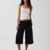Culotte met lage taille als broek