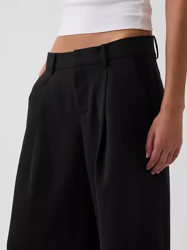 Culotte met lage taille als broek