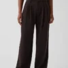 Curvy 365 hooggetailleerde broek met plooien