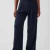 Curvy 365 hooggetailleerde broek met plooien